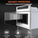 30 Inch Electric Single Wall Oven, Professional True Convection with AirFry and 360° Rotisserie, Spacious Self-Cleaning Cavity in Fingerprint-Resistant Stainless Steel, Silver