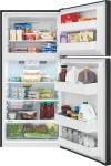 Frigidaire FFHT1425VB 28 inch Top Freezer Refrigerator with 13.9 cu. ft. Capacity EvenTemp Cooling System Humidity Controlled Crisper Drawer Auto Close Doors in Black