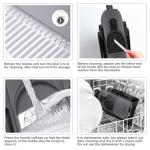 Safe Mandoline Slicer for Kitchen, Adjustable Thickness 0.1-8 mm, Professional Vegetable Slicer, Potato Slicer, Food Chopper French Fry Cutte, Mandolin, Chopping Artifact Fast Veggie (Black Knight)