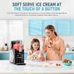 Slushie Machine, 85oz Ice Cream Machine & Slushy Machine for home, with LED Display, 6 Preset Programs for Margaritas, Frappés, Milkshakes, and Soft Serve, Automatic Cleaning, No Ice Needed