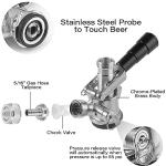 TMCRAFT Kegerator Tower Kit, Single Tap Beer Conversion Kit, Stainless Steel Beer Tower with Dual Gauge CGA-320 Regulator & D-System Keg Coupler for Bars, Pubs, and Restaurants