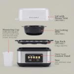 Elite Gourmet Digital Egg Cooker, 6 Egg Capacity, Soft/Medium/Hard Boiled, Poach & Omelet, One-Touch Graphic Display, Auto Shut-Off, Stainless Steel Heating Plate & Housing