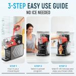 Slushie Machine, 85oz Ice Cream Machine & Slushy Machine for home, with LED Display, 6 Preset Programs for Margaritas, Frappés, Milkshakes, and Soft Serve, Automatic Cleaning, No Ice Needed