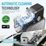 Slushie Machine, 85oz Ice Cream Machine & Slushy Machine for home, with LED Display, 6 Preset Programs for Margaritas, Frappés, Milkshakes, and Soft Serve, Automatic Cleaning, No Ice Needed