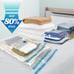 Fygrip Vacuum Storage Bags with Hand Pump, Plastic Packaging Bags, 80% Space Saver Vacuum Seal Bags for Clothing, Travel Lugggage, Blankets, Comforters, 20 Combo