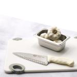 Winco 8" Commercial-Grade Chef's Knife with Hollow Handle, White