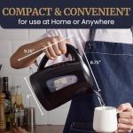 Elite Gourmet EKT8690X 1.7L Electric Tea Kettle 1500W, Hot Water Heater Boiler BPA-Free, Fast Boil, Water Level Window and Auto Shut-Off, Black