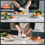 Titanium Cutting Boards For Kitchen, Double-Sided Food-Grade Kitchen Stainless Cutting Board, Non-Toxic & Non-Slip, Dishwasher Safe, Ideal For Indoor, Outdoor, Camping & Bbq Parties, M 13.4“ * 9”