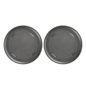 GoodCook AirPerfect Nonstick 16” Pizza Pan - Set of 2 - Pizza Trays for Oven, Perforated Round Pizza Pan, Carbon Steel Baking Pan, Homemade, Frozen & Leftover Slices