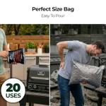 Kona Coal-Fired Pizza Charcoal Pellets - Intended for Ninja Woodfire Outdoor Grill, Premium Rich and Smoky Taste - 100% Natural - Also for Electric & Propane Smokers, Pellet Tubes - 2 Pounds