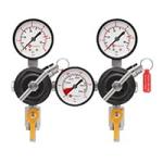 Homebrew Two Tap Door Mount Kegerator Conversion Kit with Dual Body Regulator