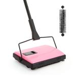 Yocada Manual Carpet Sweeper Cleaner Household Sweeper with Extra Brush Lightweight Hand Push Non-Electric for Home Office Low&Undercoat Carpets Rugs Pet Hair Dust Scraps Paper Small Rubbish Cleaning