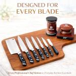 The Original Patented Knife Sharpener Kit, 4 Replaceable Ceramic Grinding Discs,Rolling Knife Sharpener 15& 20& 12& 25 Inclination Angles, Mother's Day, Father's Day,Birthday Give to You Love Most