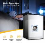 COSTWAY Compact Single Door Upright Freezer - Mini Size with Stainless Steel Door - 3.0 CU FT Capacity - Adjustable