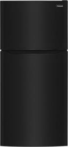 Frigidaire FFHT1835VB 30" Top Freezer Refrigerator with 18 cu. ft. Total Capacity 2 Full Width Glass SpaceWise Refrigerator Shelves 1 Full Width Wire Freezer Shelf and Reversible Door in Black