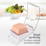 HIC Kitchen Luncheon Meat Slicer, Stainless Steel Wires, Cuts 9 Slices