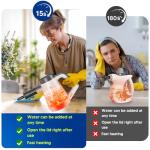 Handheld Steam Cleaner, 15s Fast Heating Pressurized Steam Cleaner for Home with 10 psc Accessories, Portable Steamer for Cleaning with Safety Lock for Home Kitchen Cleaning, Appliance Surfaces