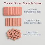 HIC Kitchen Luncheon Meat Slicer, Stainless Steel Wires, Cuts 9 Slices