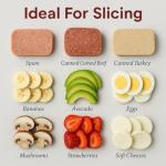 HIC Kitchen Luncheon Meat Slicer, Stainless Steel Wires, Cuts 9 Slices