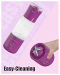 EASEHOLD Portable Personal Blender for Smoothies Shakes, Fresh Juice Mini Fast Blender on the go with 6 Blades, Rechargable Single BPA Free for Sport, Kitchen, Travel,Camping (Raspberry)