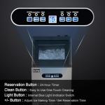 Winado Commercial Ice Maker 110LBS/24H, Stainless Steel Freestanding Ice Maker Machine w/ 24LBS Storage Bin, Auto Clean Under Counter ice Machine for Home, Restaurant, Bar, Hotel, Store