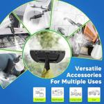 Handheld Steam Cleaner, 15s Fast Heating Pressurized Steam Cleaner for Home with 10 psc Accessories, Portable Steamer for Cleaning with Safety Lock for Home Kitchen Cleaning, Appliance Surfaces