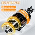 Baby Food Processor, MYAYLYGO Baby Food Maker Gift for Baby Food, Meat, Vegetable, Fruit, Baby Food Blender for Newborn Shower Gifts for Homemade Food&Purees, Medium, White, MGBFM-003WT