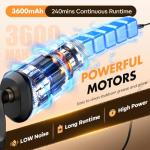 Aknrv Electric Grill Brush - Bristle Free Grill Brush for Outdoor Grill, Cordless BBQ Grill Cleaner with 3 Heads, Rechargeable 240 Mins Runtime Barbecue Grill Cleaning Brush (Gray)