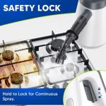 Handheld Steam Cleaner, 15s Fast Heating Pressurized Steam Cleaner for Home with 10 psc Accessories, Portable Steamer for Cleaning with Safety Lock for Home Kitchen Cleaning, Appliance Surfaces