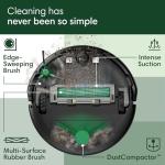 iRobot Roomba 205 DustCompactor Vac Robot Vacuum - Compacts Dirt Inside, No Emptying for 60 Days, Space Saving, No Dock Needed, Bagless, Intense Power-Lifting Suction, LiDAR Navigation, Multi-Surface