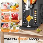 Garvee Slushie Machine for Home No Ice Needed, Frozen Drink Maker with LED Display & 6 Pre-Set Programs, Self-Cleaning Function 88 oz Large Capacity for Frozen Margaritas,Frappés,Ice Cream,