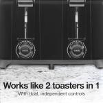 Proctor Silex 4 Slice Bagel Toaster - Black