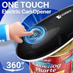 Electric Can Opener, Can Opener for Seniors, Suitable for Any Size Cans, Hands Free, Smooth Edge, Battery Powered, Automatic Can Opener is an Ideal Kitchen Gadget for Women and Left Handed People
