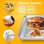 GCQ 11.77" × 11.77" Toaster Oven Baking Pan for Breville Smart Oven BOV800XL, Smart Oven Plus BOV810BSS, Smart Oven Pro BOV845BSS, Smart Oven Air BOV900BSS for Ninja SP100 SP101 SP201 Air Fry Oven