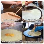 TIESOME 3 Pack Crepe Tool, 11.53" Pancake Turner + 2 Pcs Crepe Stick T-Shaped Spreader Sticks, Wooden Crepes Spatula Set for Any Size Pan Maker, Durable Lightweight