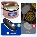 Electric Can Opener, Can Opener for Seniors, Suitable for Any Size Cans, Hands Free, Smooth Edge, Battery Powered, Automatic Can Opener is an Ideal Kitchen Gadget for Women and Left Handed People