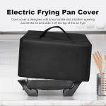 Electric Skillet Cover Electric Frying Pan Cover Heavy Duty Waterproof Heat-Resistant Nylon Covers Case for bella Make Take Oven Grill/for Crux Electric Skillet (Black)