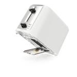 BLACK+DECKER 2-Slice Toaster, Extra-Wide Slots, 7 Shade Settings, Bagel & Frozen Functions, Removable Crumb Tray, Baked Stone Off-White