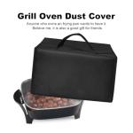 Electric Skillet Cover Electric Frying Pan Cover Heavy Duty Waterproof Heat-Resistant Nylon Covers Case for bella Make Take Oven Grill/for Crux Electric Skillet (Black)