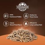 VERSAWOOD Oak Wood Pellets – 100% Natural Hardwood for Pizza Oven & Smoker – Kiln-Dried, Additive-Free Fuel – Compatible with Ooni & Pellet Pizza Ovens – 10lb Bag