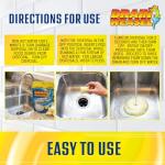 Drain Weasel Garbage Disposal Pods Cleaner and Deodorizer, Sink Odor Eliminator with Foaming Action, Septic-Safe Enzyme Formula, Fresh Lemon Scent, Pack of 5