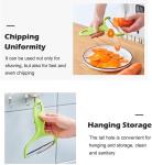 Green Cabbage Shredder, Stainless Steel Cabbage Grater, Fruit Vegetable Potato Peeler, Kitchen Gadgets, Wide Mouth Vegetables Peeler, Restaurants Accessories 4.72x7.08in