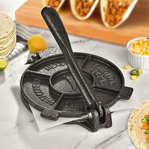 Cast Iron Tortilla Press with Parchment Paper