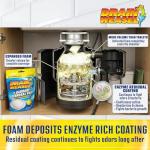 Drain Weasel Garbage Disposal Pods Cleaner and Deodorizer, Sink Odor Eliminator with Foaming Action, Septic-Safe Enzyme Formula, Fresh Lemon Scent, Pack of 5