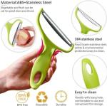 Green Cabbage Shredder, Stainless Steel Cabbage Grater, Fruit Vegetable Potato Peeler, Kitchen Gadgets, Wide Mouth Vegetables Peeler, Restaurants Accessories 4.72x7.08in
