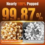 Popcorn Maker Machine - 99% High Popping Rated Air Popper Popcorn Maker, 2 Minutes Fast Making Electric Popcorn Machine with On/Off Switch, Oil-Free ETL Certified Popcorn Popper for Home, Party, Movie