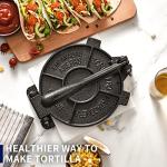 Cast Iron Tortilla Press with Parchment Paper