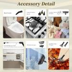 Steam Cleaner,15s Heat-Up,1.6L Tank,3-Level Adjustable Handle,2500W Steamer for Cleaning,Portable Steamer for Cleaning with 16PCS Accessories,Steam Cleaner for Home,Grout,Tile,Couch,Car,Dirt,Grease