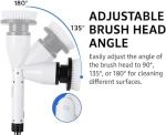 Avonley 7-in-1 Electric Spin Scrubber, 25W Powerful Cordless Cleaning Brush with Adjustable Handle & 7 Replaceable Heads for Bathroom, Floor, Tile, Kitchen & Car