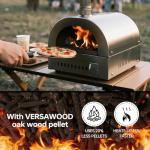 VERSAWOOD Oak Wood Pellets – 100% Natural Hardwood for Pizza Oven & Smoker – Kiln-Dried, Additive-Free Fuel – Compatible with Ooni & Pellet Pizza Ovens – 10lb Bag